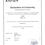 XAFER Declaration of conformity